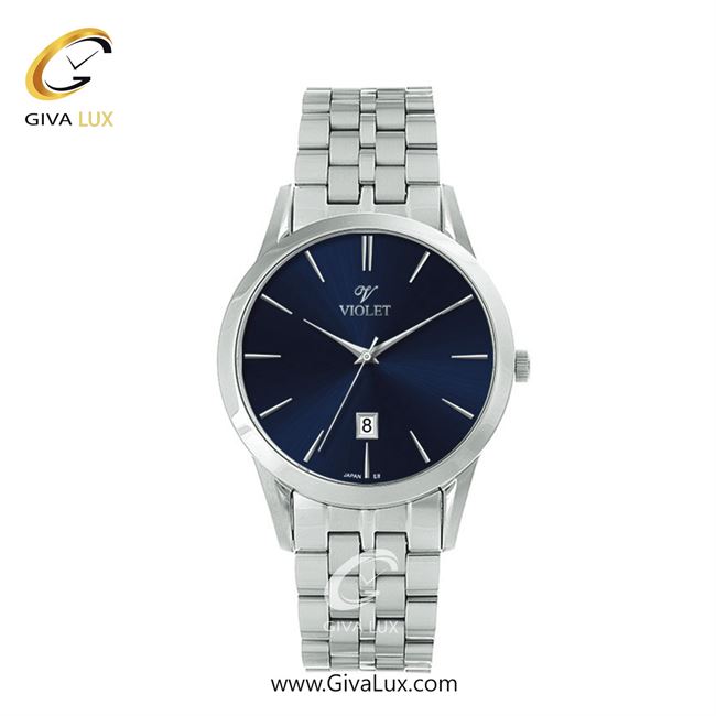 ساعت مچی اورجینال زنانه ویولت VIOLET نقره ای | نقره ای| سرمه ای| کد رفرنس 0640